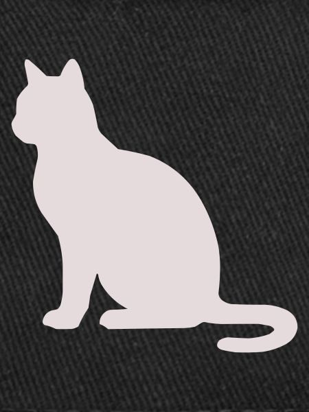 Silhouette de chat pastel