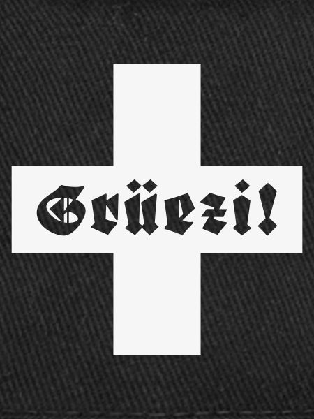 Grüezi (drapeau suisse / Fraktur / suisse)