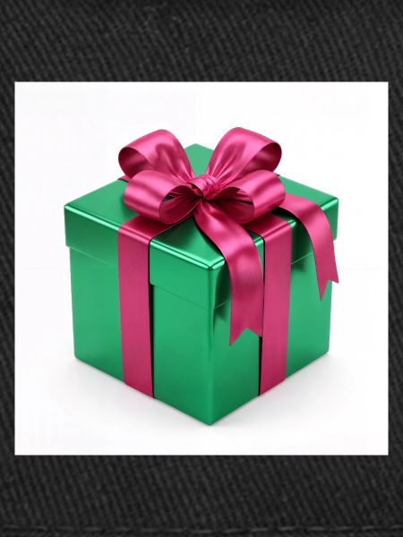 Grünes Geschenkpaket