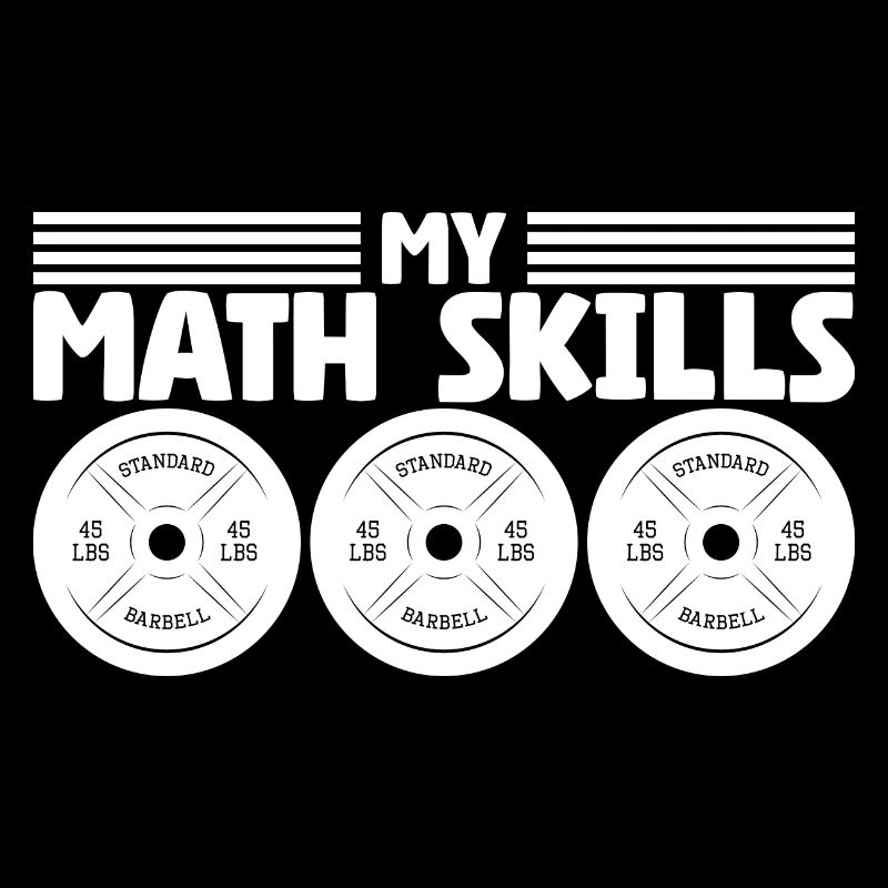 Plaques de poids d’haltérophile Bodybuilder Math