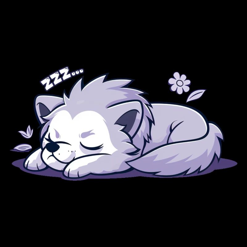 Sleeping Wolf - Sticker