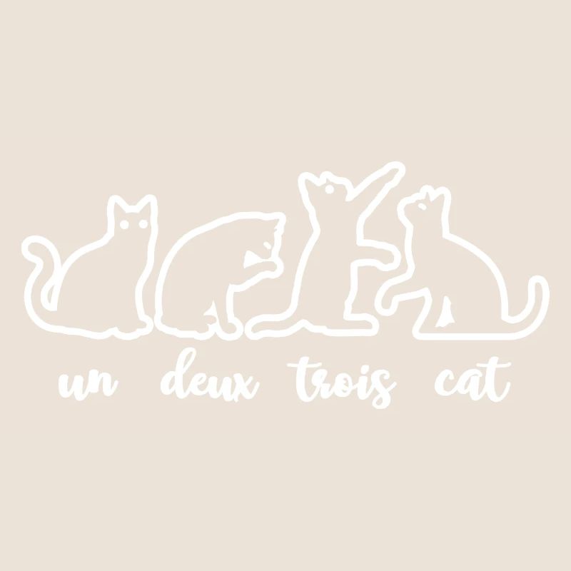 Un Deux Trois Katze Kitty Pet Lovers Geschenk