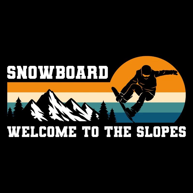 Piste de neige pour snowboarder
