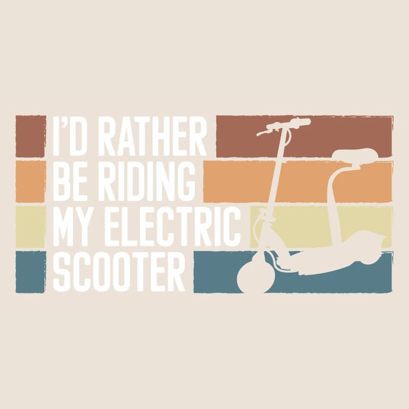 Rollerfahrer E-Roller Hybrid