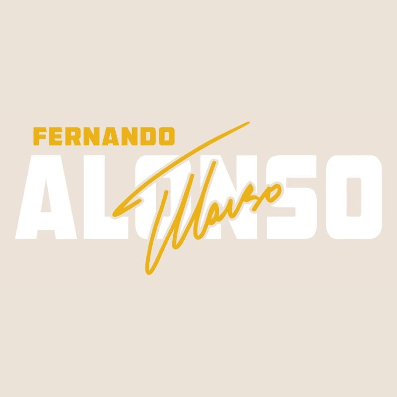 Fernando Alonso avec signature
