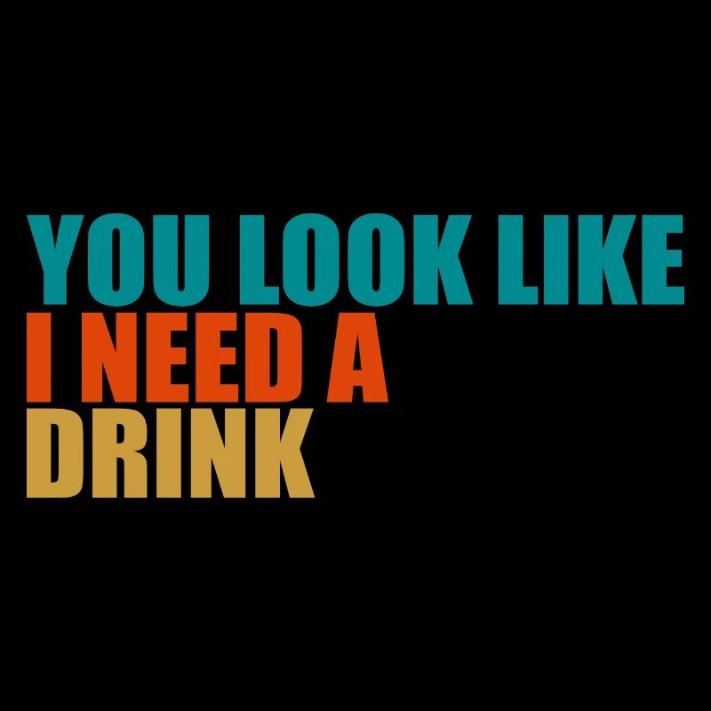 Vintage Drinking Beer Drinker Look Like Drink