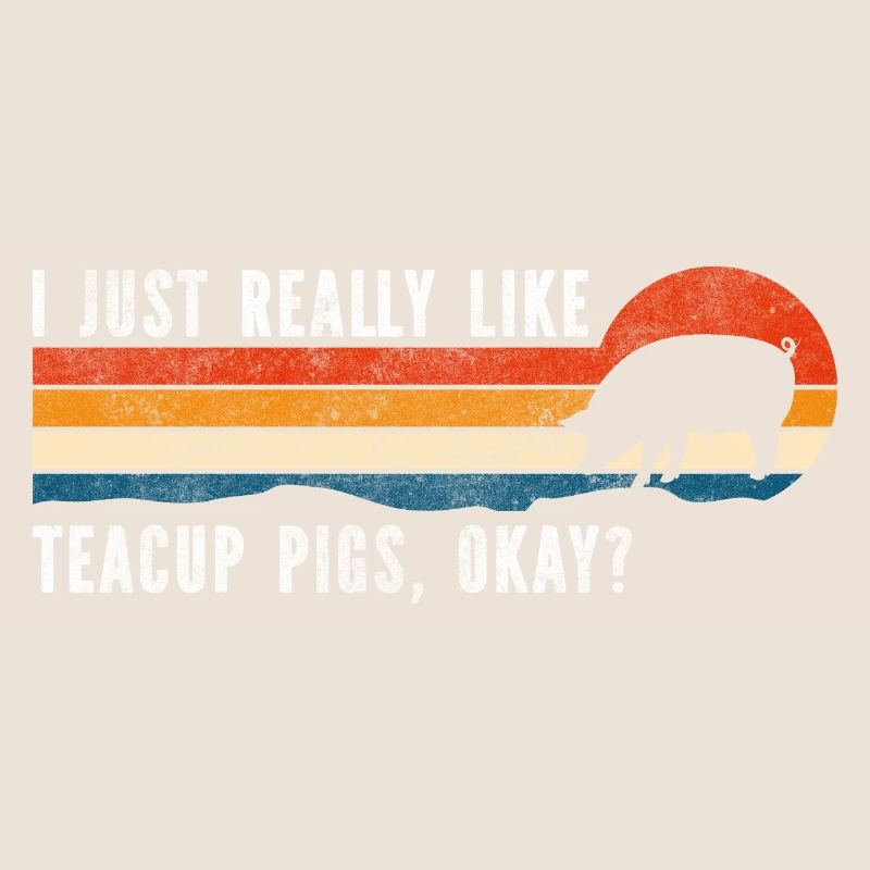 Tasse de thé Cochon à queue bouclée