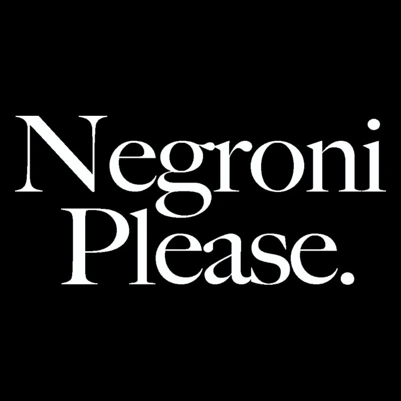Negroni Please white