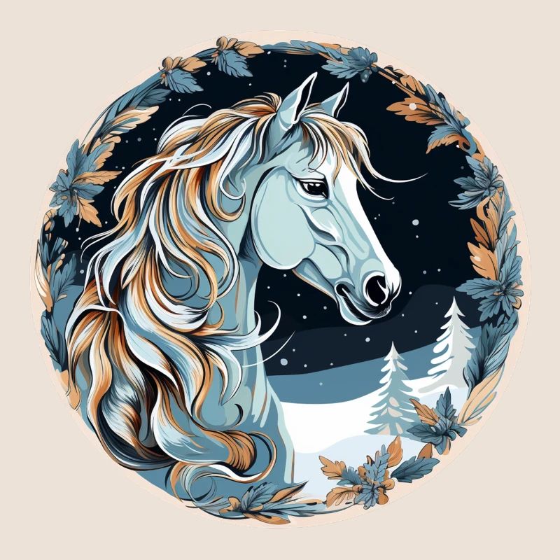 Pferd Winter Boho