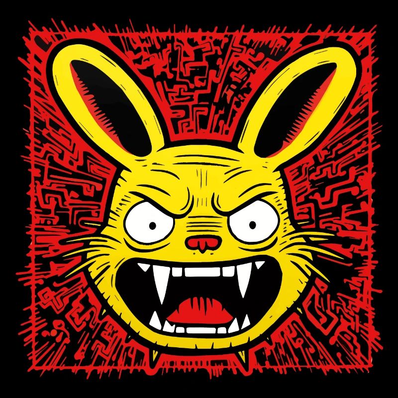 Lapin en colère