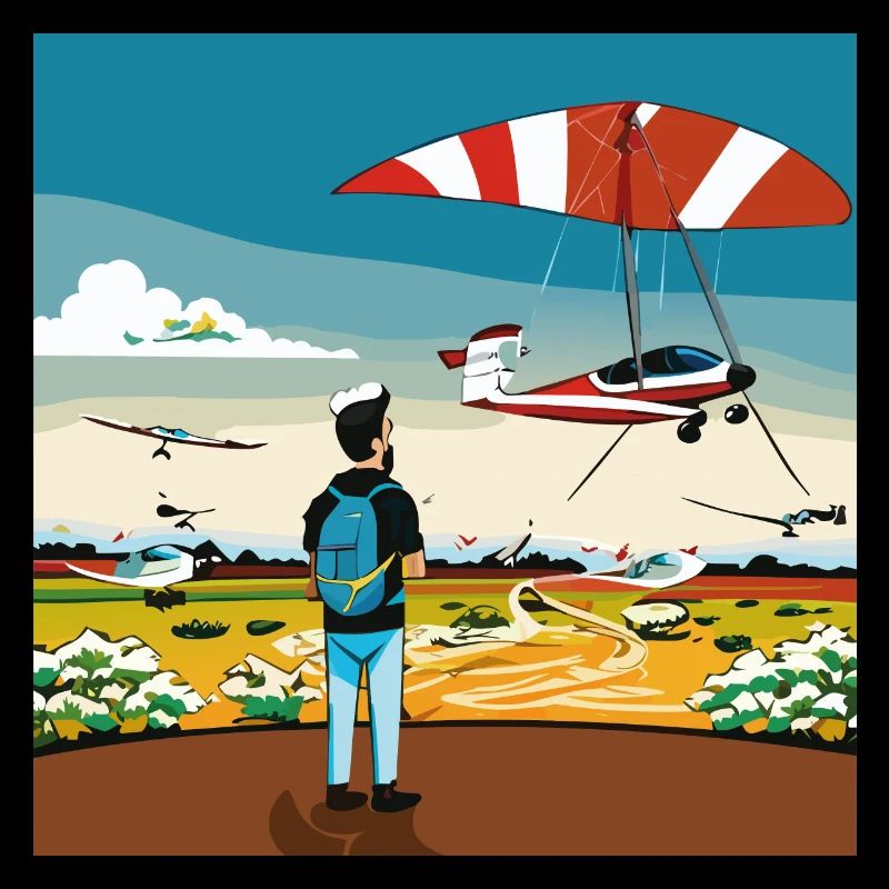 GuyWatchingPlanesThree