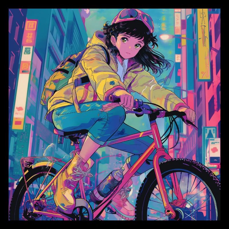 Impression de mode de haute qualité de fille anime des années 80