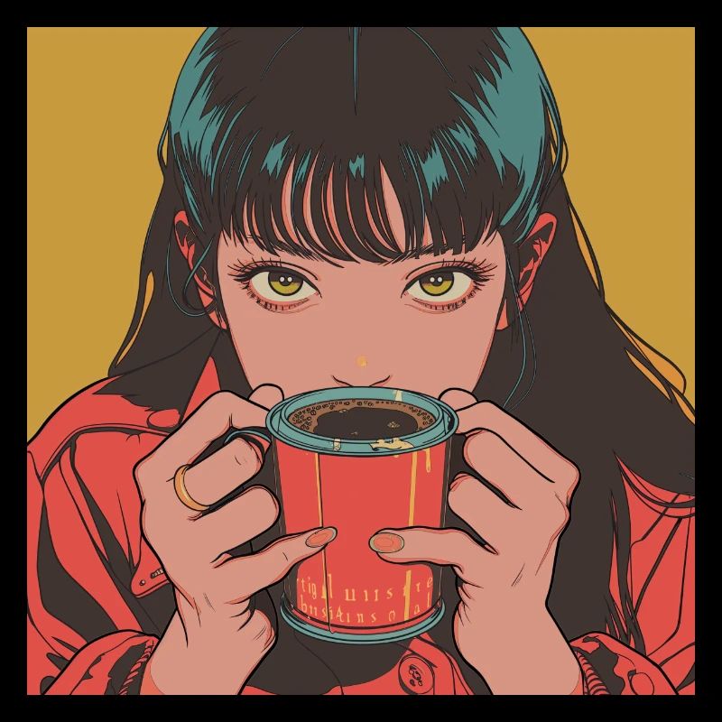 Impression de mode de haute qualité de fille anime des années 80