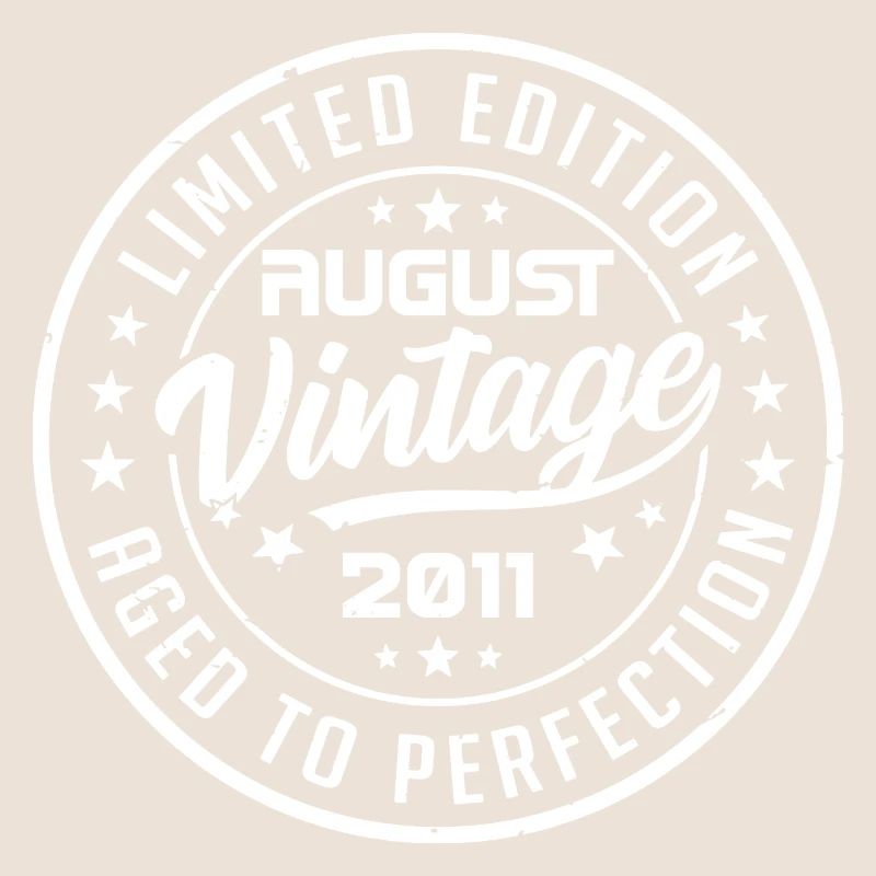 August 2011 Vintage Geburtstagsgeschenk 2011 August
