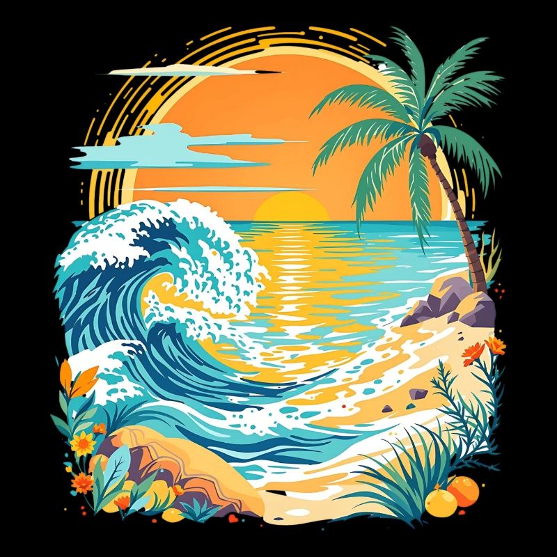 Plage du soleil d’été
