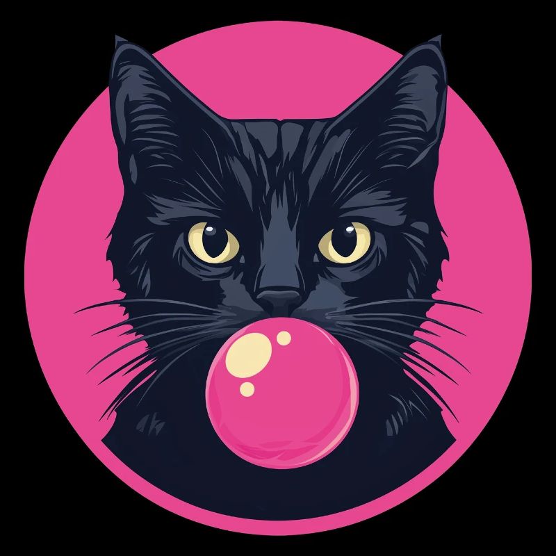 Katze Kaugummi