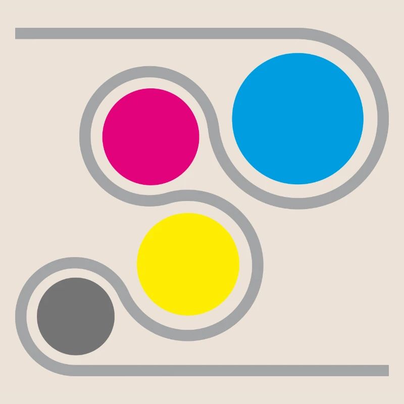 Printer CMYK Graphic