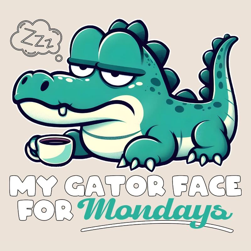 MON VISAGE D’ALLIGATOR POUR LES LUNDIS