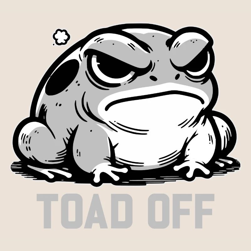 Vintage Frog Toad Meme Grumpy Frog Don't Toad Me