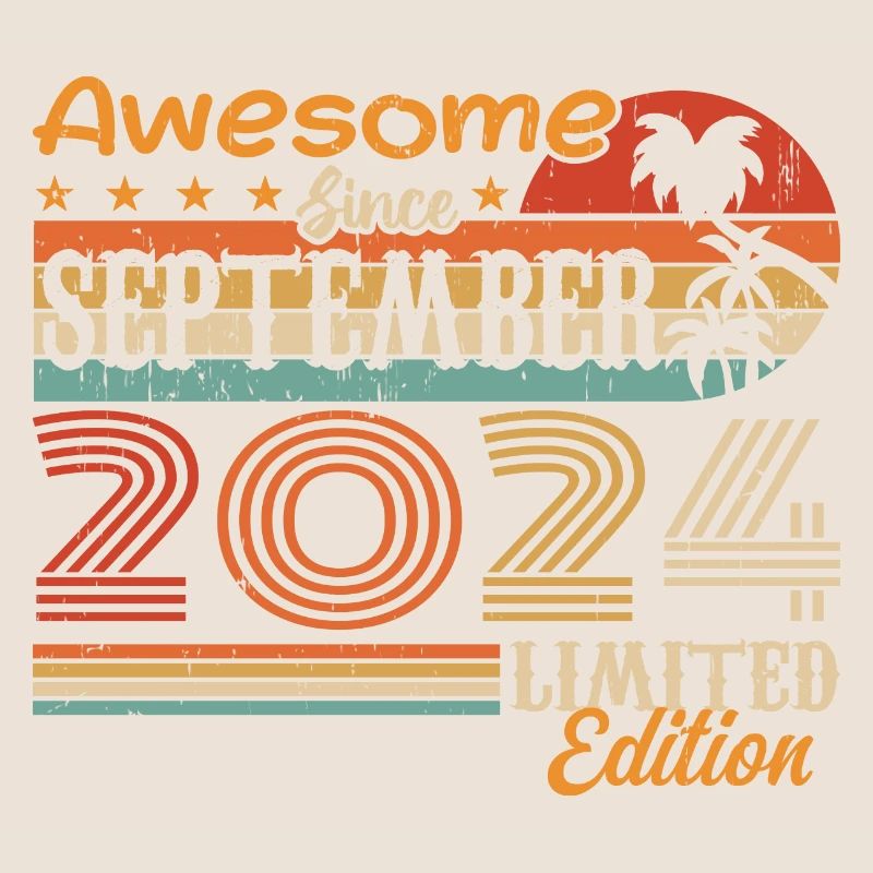 2024 September Vintage Geburtstagsgeschenk 2024