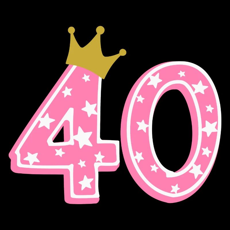40 Krone 40. Geburtstag 40 Jahre