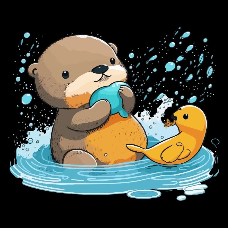 Loutre de canard en caoutchouc