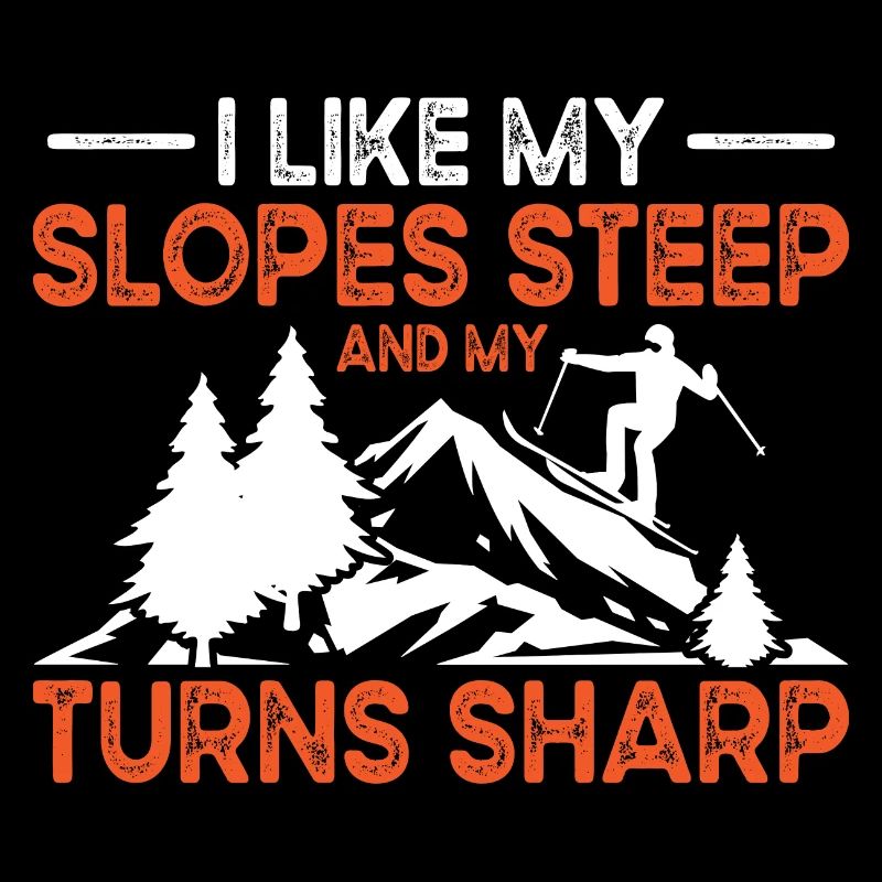 Skiing Slopes Steep Ski Winter Skis