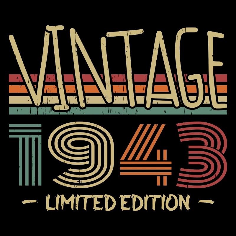 Vintage 1943 Retro 1943 Anniversary Gift