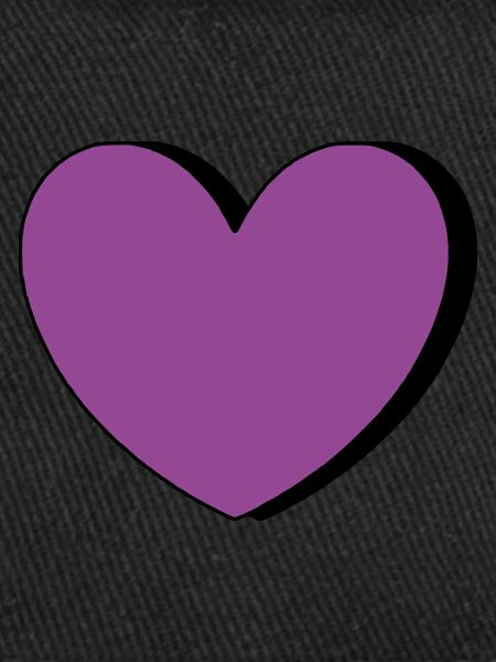 Coeur Violet Noir Saint Valentin