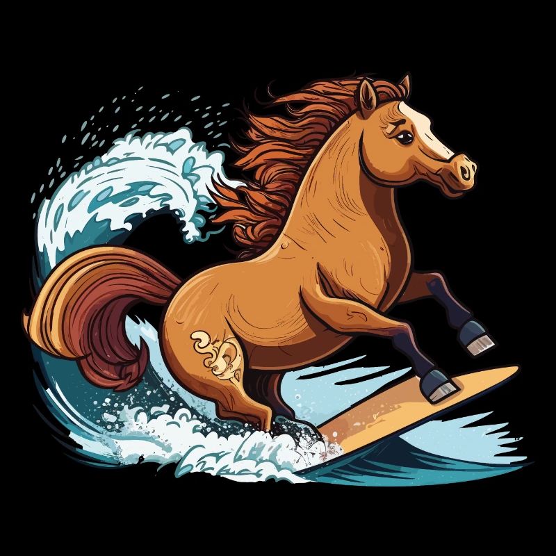 Surfing Horse