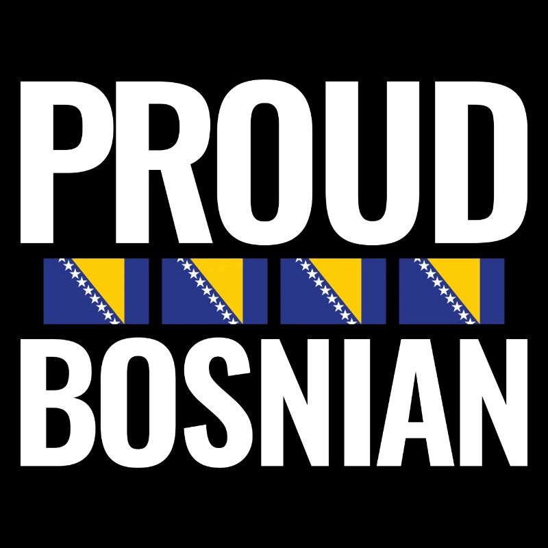 Fier drapeau bosniaque des Balkans