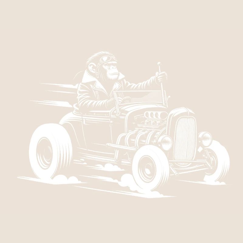 Monkey at the wheel