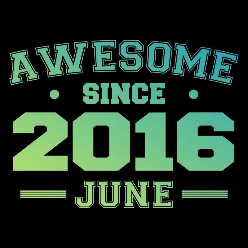 June 2016 Birthday Year 2016 June Gift 2016