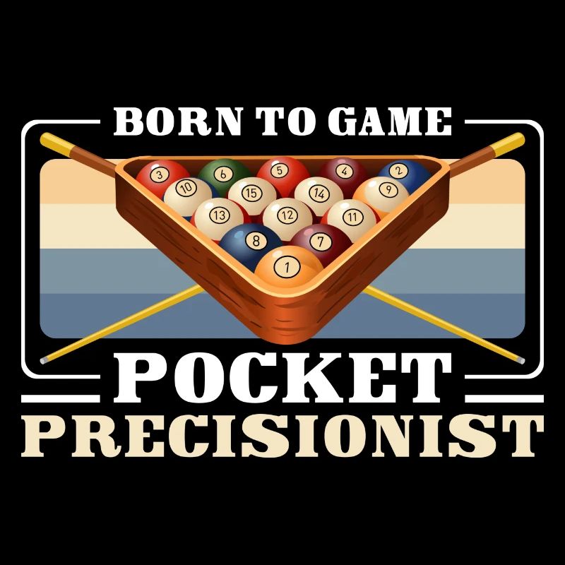 Pool Billardspieler Queue 8-Ball