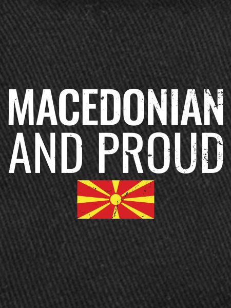 Macédonien et fier Mazedonisch Mazedonier