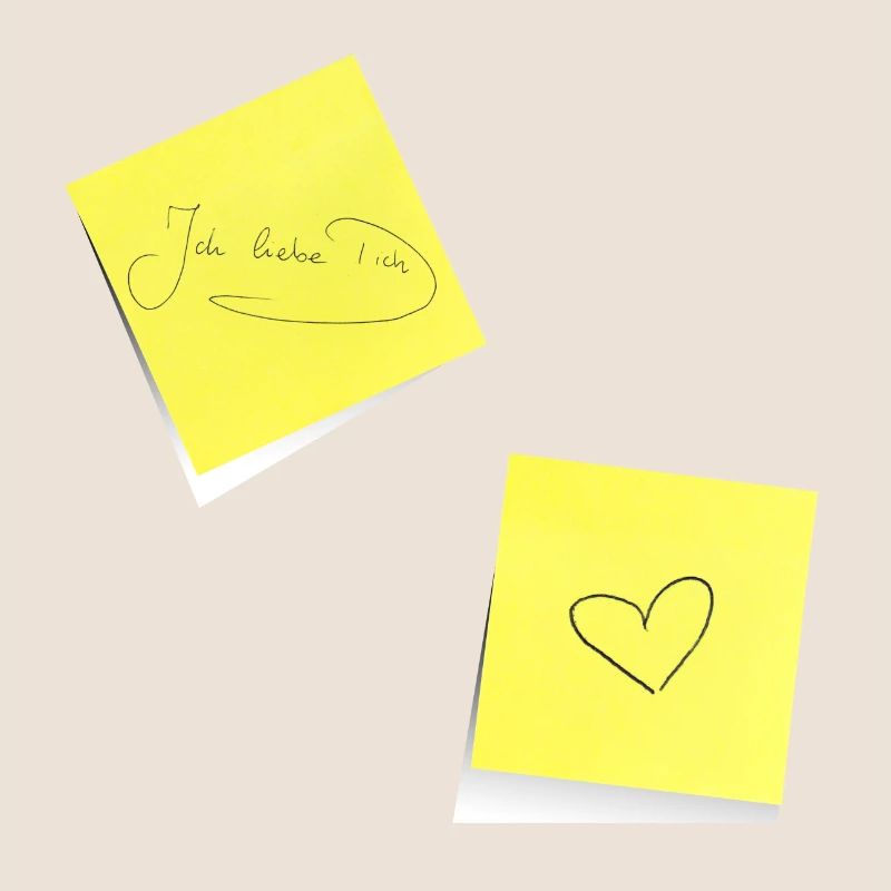 je t’aime , Note, Adhésifs, Note