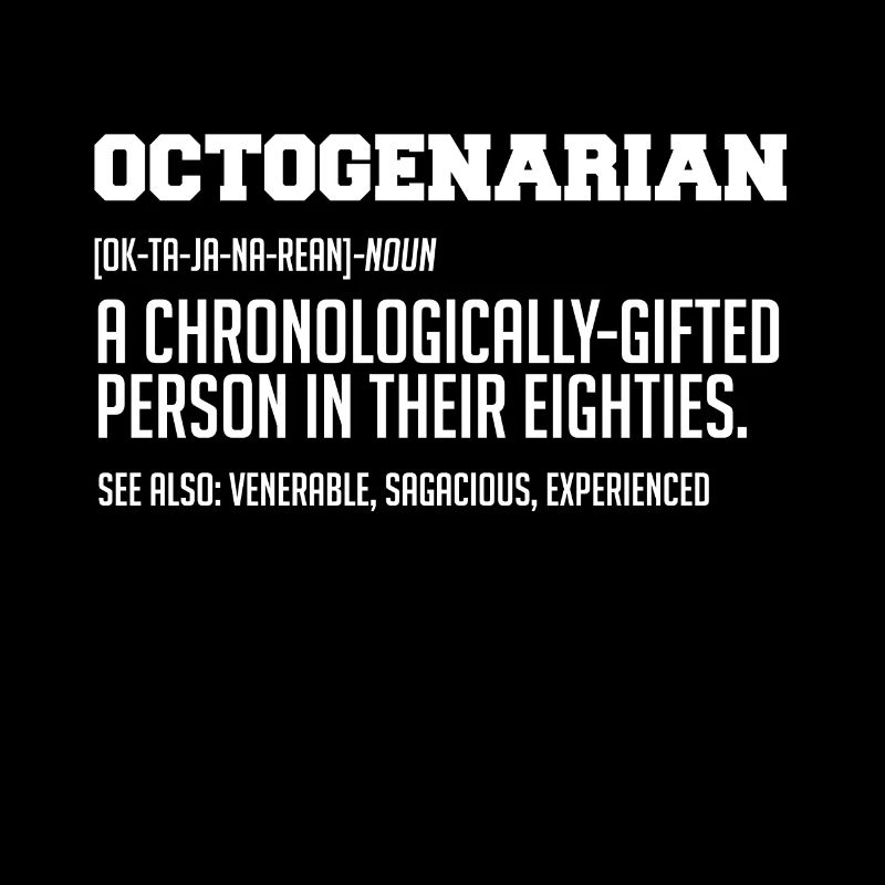 OCTOGENERIAN | 80. GEBURTSTAG LUSTIGES GESCHENK