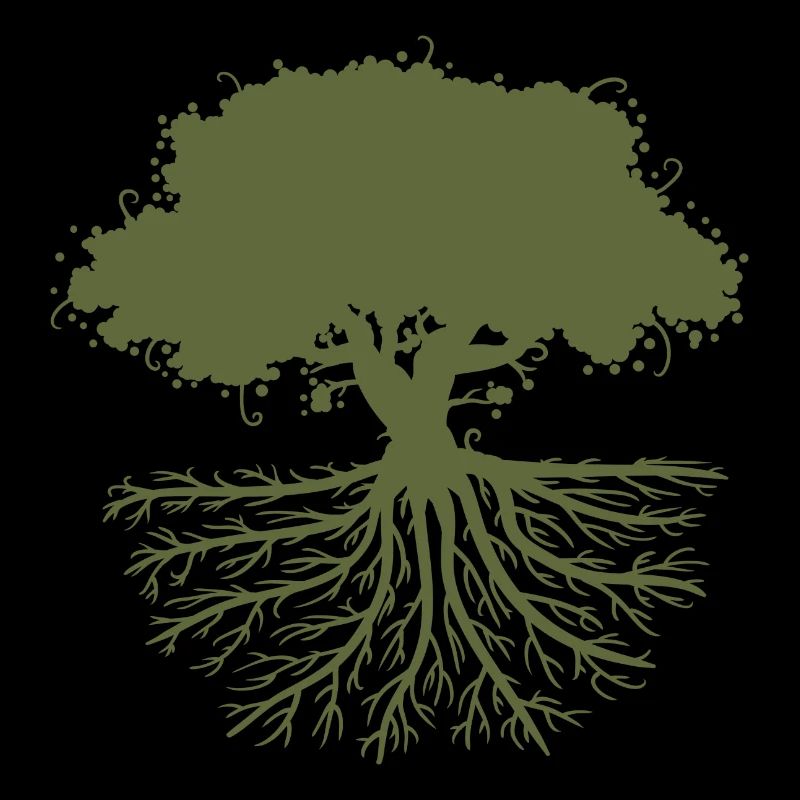 tree roots green