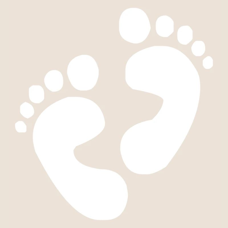 Empreintes de pas pieds