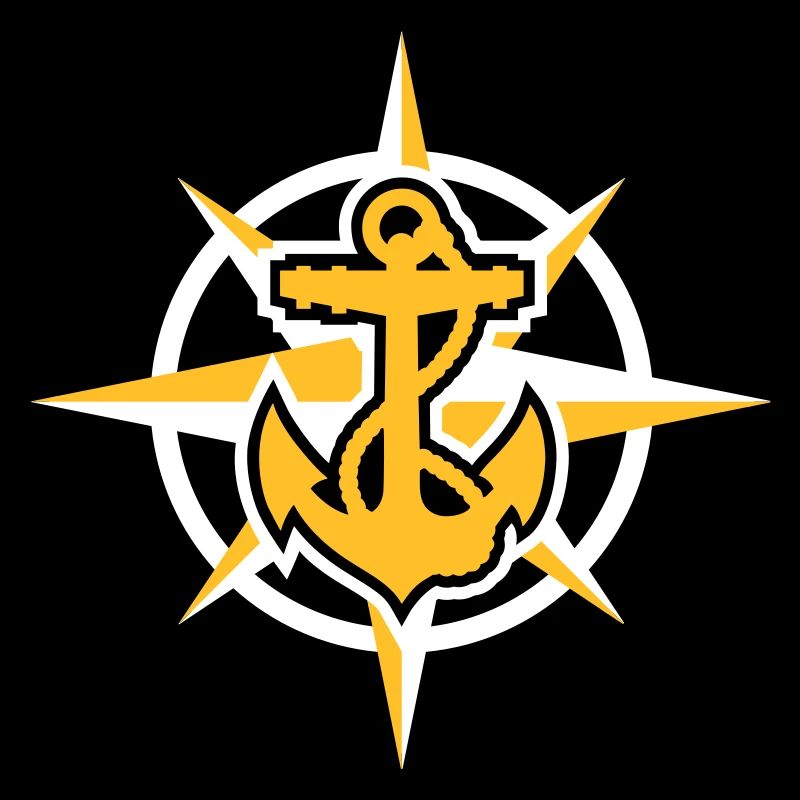 Anchor & Compass Rose