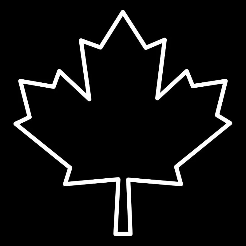Contour de la feuille d'érable