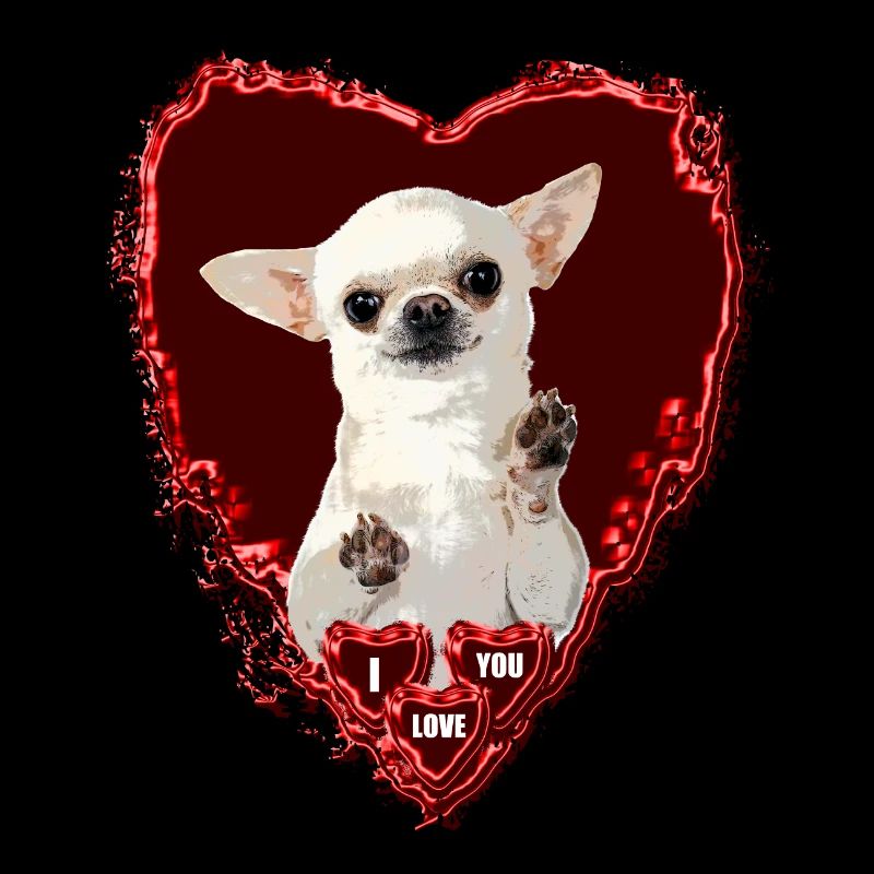 Maman ma mère aime les Chihuahuas saint valentin
