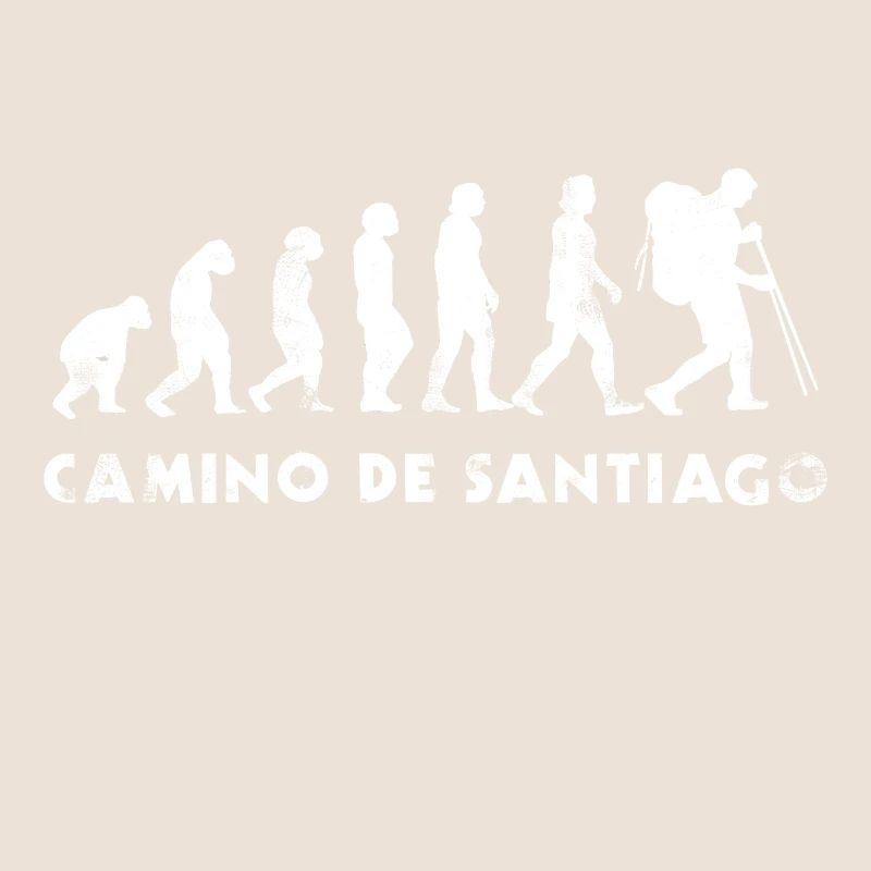 Way of St. James evolution pilgrim hiker gift idea