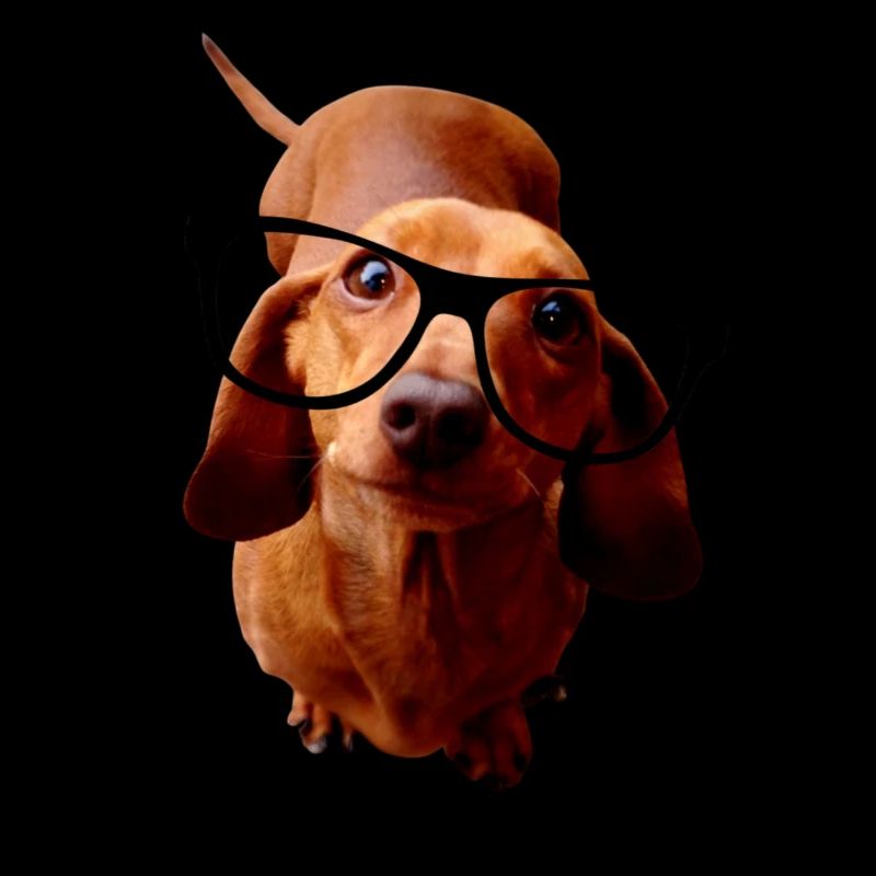 Teckel à lunettes