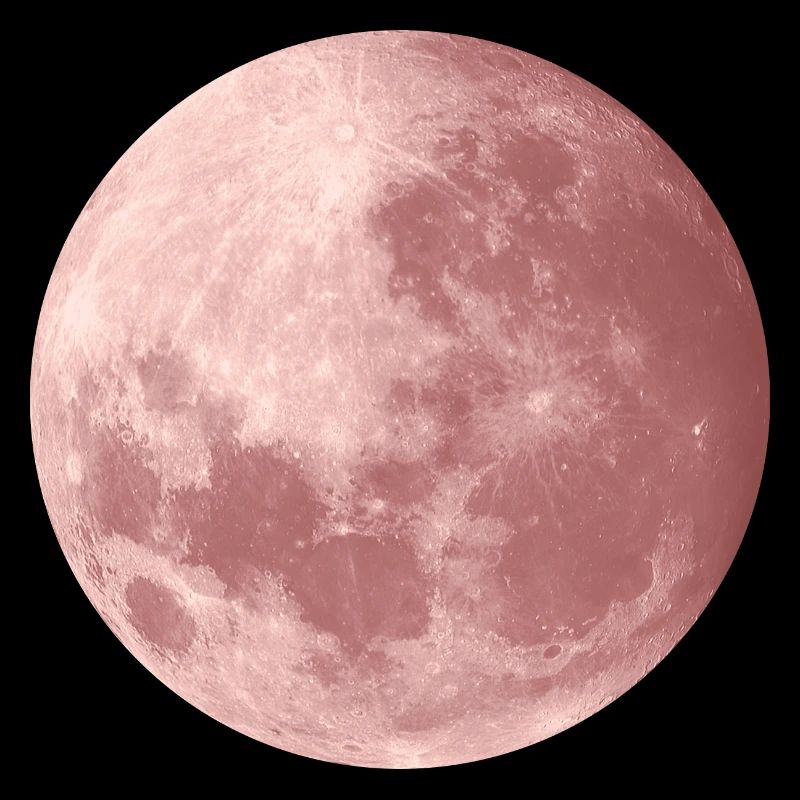 Lune dans l’or rose