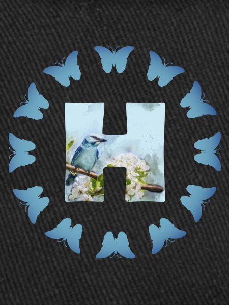 fleurs oiseaux bleus h