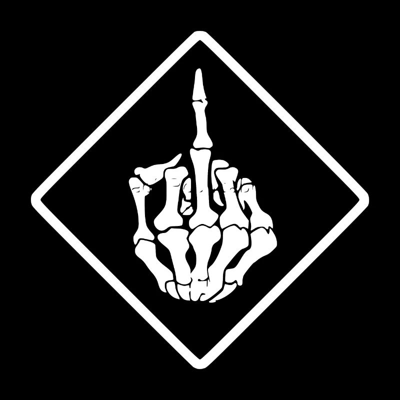 Mittelfinger - Skull n Bones Biker