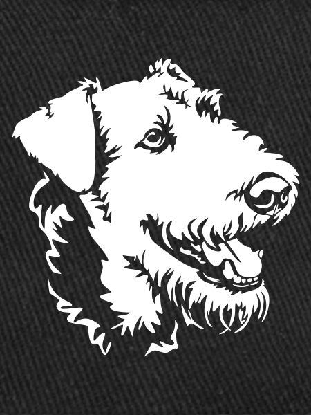Airedale Terrier Tête « Black Edition »