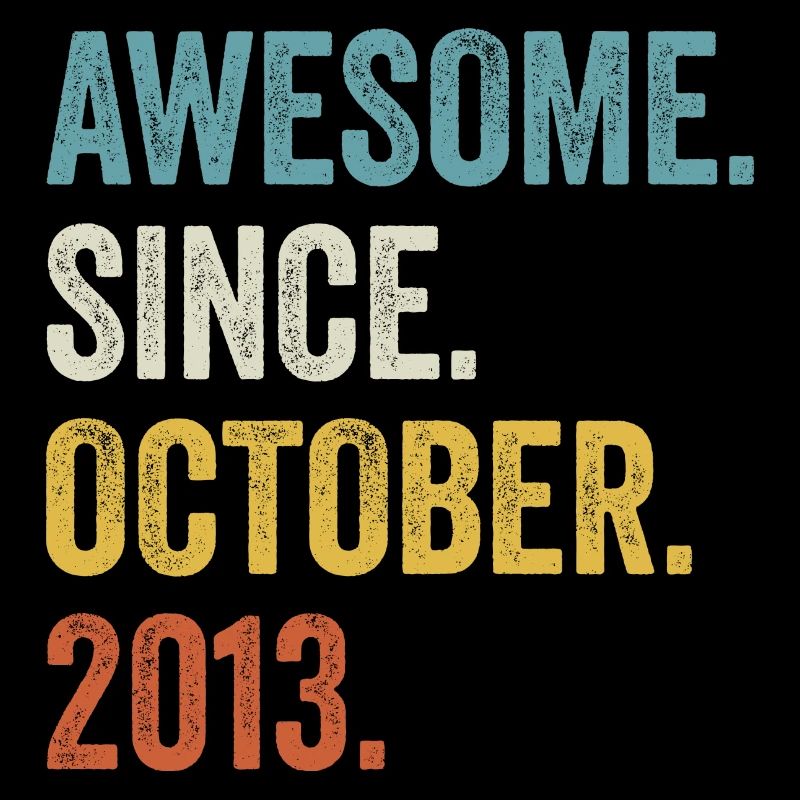 Awesome Since October 2013 8th Birthday