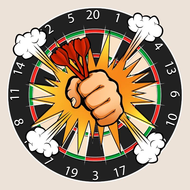 Dartboard Comic Boom